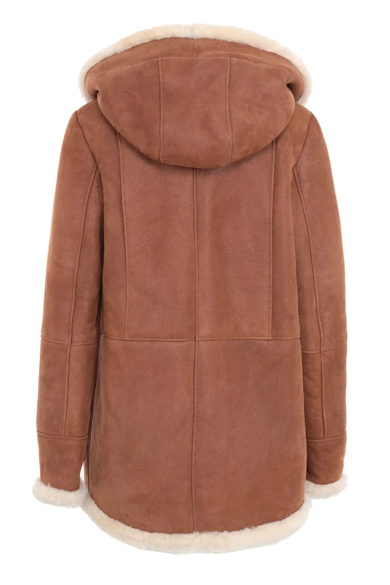 Veste mouton femme capuche